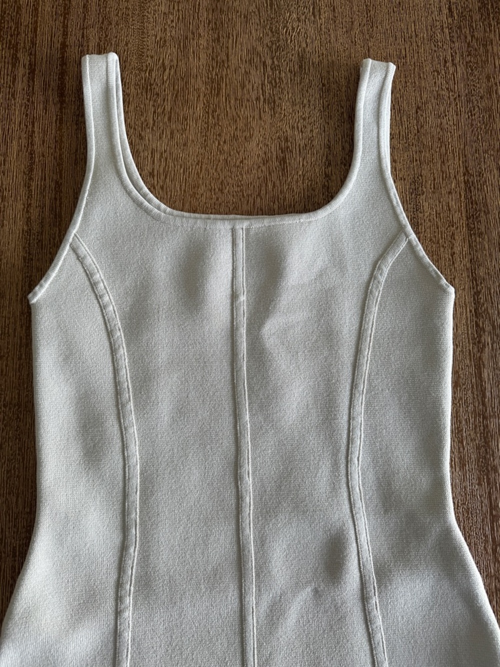 EUC Babaton cream tank bodycon dress size small - Picture 4 of 8